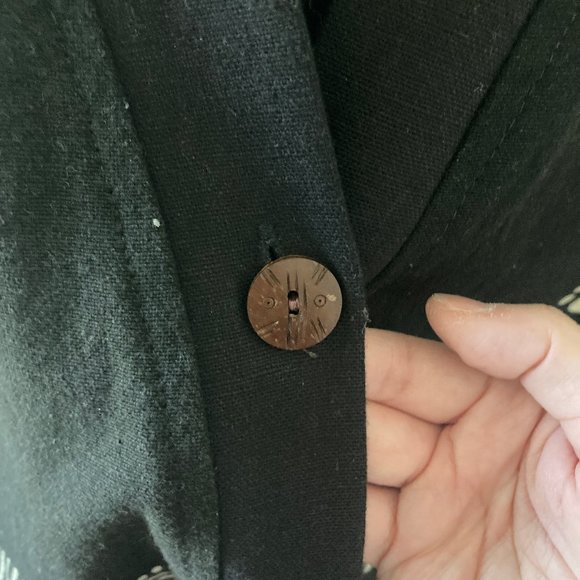 Brand New Sam Hilu Womens Sleeveless Black/White Zebra Print Duster/Cardigan - Picture 4 of 8